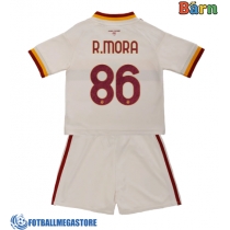 Fotballdrakt Barn AS Roma Rodrigo Mora #86 Bortedraktsett 2026-27 Kortermet (+ Korte bukser)